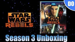 Star Wars Rebels Season 3 Bluray Unboxing  Force Friday [upl. by Marko]