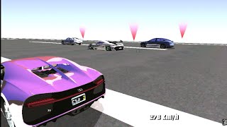 Bugatti Chiron Vs 1200 HP GTR Vs Tesla Plaid Vs Koenigsegg Jesko DRAG RACE 1 Mile [upl. by Samtsirhc]