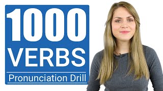 1000 Most Common English VERBS  Practice British Pronunciation Vocabulary Drill [upl. by Aehsrop]