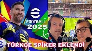 PES 2025 MOBİLE TÜRKÇE SPİKER MODU EKLENDİ ÜCRETSİZ [upl. by Anaujit]