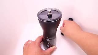 HARIO 輕巧手搖磨豆機 MSS1DTB 陶瓷刀盤 Ceramic Coffee Mill MiniSlim 操作使用示範教學｜手搖磨豆機推薦 [upl. by Aicul611]