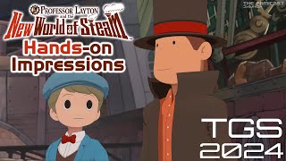 Professor Layton and the New World of Steam  TGS 2024 Handson Impressions [upl. by Broddie]