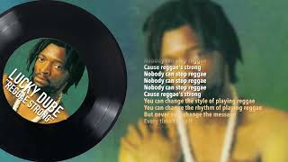 Lucky Dube – Reggae Strong Official Lyric Video [upl. by Ayotel]