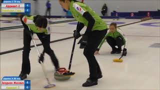 Russian curling Double for 6 by Alina Kovaleva [upl. by Ettenal]