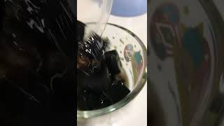 GRASS JELLY  HERB JELLY dessert grassjelly food hongkong viralvideo trending [upl. by Florine]