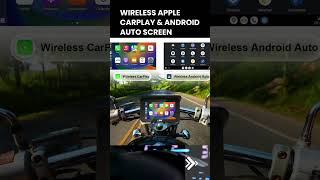 LBW Portable Wireless Apple CarPlay amp Android Auto Screen for Motorcycles shorts [upl. by Nwahsram]