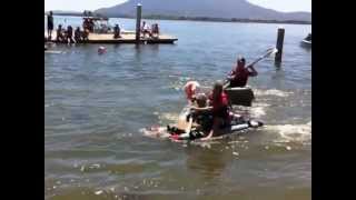 CardboardDuct Tape Boat Races 2012 [upl. by Nylrem774]