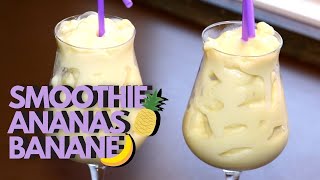 Smoothie Banane Ananas  Facile froid amp rafraîchissant  Recette  227 [upl. by Cartie138]