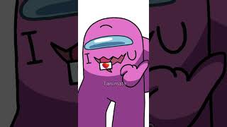 Among us Rodamrix  I ❤️ LOVE YOU  Pink x Purple  animation meme amongus rodamrix tanimate [upl. by Ovid]