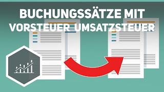 Buchungssätze mit Vorsteuer und Umsatzsteuer  Externes Rechnungswesen [upl. by Eikcaj]