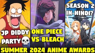 Bleach vs One Piece vs Naruto💀  Summer Anime Awards 2024  SAO Season 2 Hindi Dub  Sam Boy [upl. by Orsa]