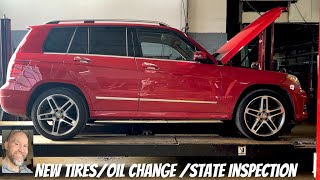 2015 Mercedes GLK 350New tiresoil change and state inspection [upl. by Wolpert]