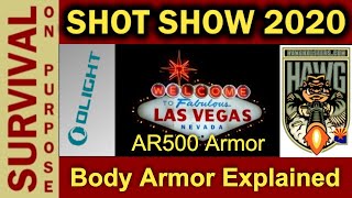 Body Armor Rating Levels Explained With AR500 Armor  SHOT Show [upl. by Naahsar863]