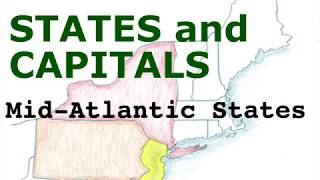 Memorize US States and Capitals Mid Atlantic States [upl. by Dora519]