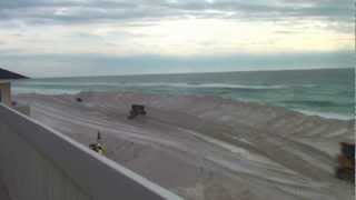 Beach dredge time lapse from Destin Florida [upl. by Ssidnac]