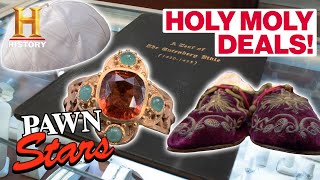 Pawn Stars HOLY MOLY DEALS 6 Expensive Religious Items  History [upl. by Alfreda663]