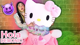 🚫 ABRO MUÑECA HELLO KITTY ATERRADORA  🔪😱 POMNI y JAX le quite el cuerpo y es HORRIBLE SU SECRETO [upl. by Esilrac]