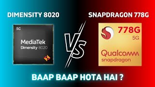 Mediatek Dimensity 8020 vs Snapdragon 778G  Who Is Actually Winner🔥 [upl. by Willms931]