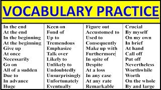 ENGLISH VOCABULARY PRACTICE INTERMEDIATEADVANCED Vocabulary words English learn with meaning [upl. by Silvio]