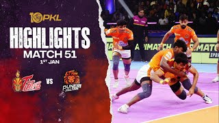 Match Highlights Telugu Titans vs Puneri Paltan  January 1  PKL Season 10 [upl. by Paco780]