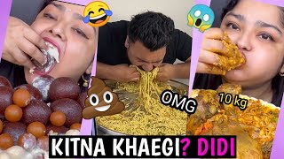 MADDY EATS amp MUKBANG ROAST  BAS KARO DIDI [upl. by Sullecram]