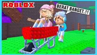 Aku Dorong Adiku Naik Gerobak Kuli Di Roblox Brookhaven ft Shasyaalala [upl. by Alilak]