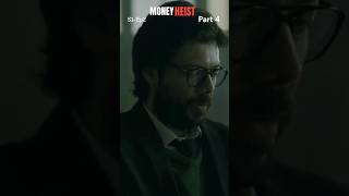 Money Heist S1Ep2  Part 4  Explained in Hindi  Short moneyheist TheProfessor Shorts tokyo [upl. by Eetnod]