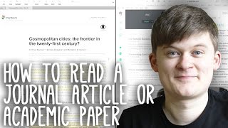 How to Read Take Notes On and Understand Journal Articles  Essay Tips [upl. by Michi268]