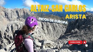 Crestería ALTAIZ  SAN CARLOS🏔️ Picos de Europa [upl. by Aliuqaj]