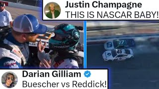 Reddick TAKES OUT Buescher  NASCAR Creators React To Darlingtion Spring 2024 [upl. by Boris929]