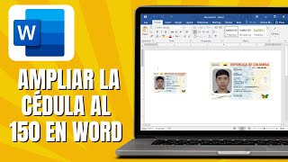 Cómo AMPLIAR La Cédula Al 150 En WORD [upl. by Aserehs]