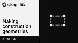 Shapr3D Manual  Making construction geometries  Sketching [upl. by Neenahs]