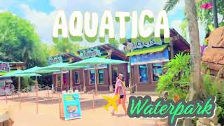 AQUATICA WATERPARK FULL TOUR amp REVIEW 4K [upl. by Nangatrad]