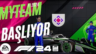 Kendi Takımımızı Kuruyoruz F1 24 Myteam Trustmaster T300RS Gameplay [upl. by Anilem]