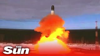 Russia test fires HUGE nuclear missile called Satan 2 [upl. by Flin966]