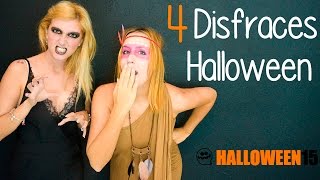 4 Ideas fáciles de disfraces para halloween [upl. by Eleonora]