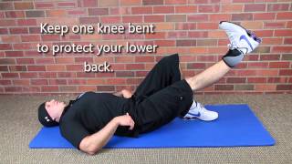 Supine Straight Leg Raises Hip Strengthening [upl. by Norman]