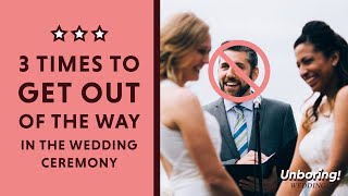 3 Times Wedding Officiants Should Get Out Of The Way During The Wedding Ceremony [upl. by Ainoz]