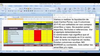 Liquidación de sueldos y jornales en Excel  Sueldos Exceldiario Versión 1 [upl. by Gievlos]