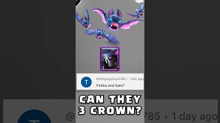 Can Pekka and Bats 3 Crown clashroyale [upl. by Nodnart709]