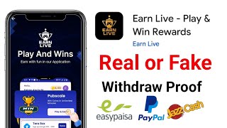 Earn Live  Play amp Win Rewards App  Earn Live App Withdrawal Proof  Earn Live App Real or Fake [upl. by Eihcra]