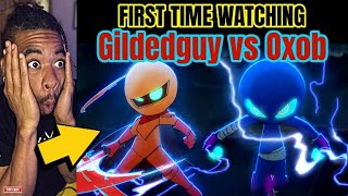 FIRST TIME WATCHING  Gildedguy vs Oxob  Story 6 Full Animated Fight REACTION  gildedguy [upl. by Annonyw919]