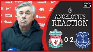 Im Really Happy  Carlo Ancelotti Press Conference  Liverpool 02 Everton [upl. by Frissell]