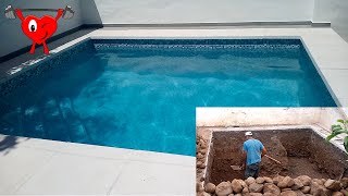 Construí una Piscina o Alberca con mis propias manos sin ayuda 💪 Hecho en casa paso a paso piscina [upl. by Komsa]