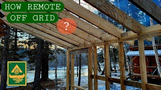 Off Grid Cabin Giant Eagle Winter is Here Ep 37 [upl. by Lertnahs]