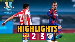 HIGHLIGHTS  Barça 23 Athletic Club  Spanish Super Cup Final [upl. by Mraz28]