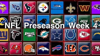 NFL “Preseason” Football Week 4 Predictions 2023 [upl. by Eatnhoj]