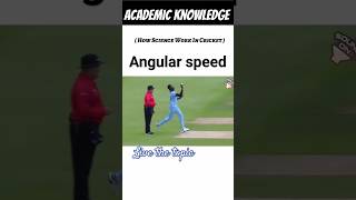 Angular speed in cricket Physics science physics creative cricket bowling physicswallah study [upl. by Car]