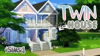 The Sims 4  House Build  Twin House NO CC [upl. by Irita113]