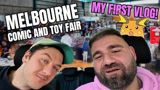 MY FIRST VLOG  HEADING TO MELBOURNES TOY AND COMIC FAIR [upl. by Ahsakat]